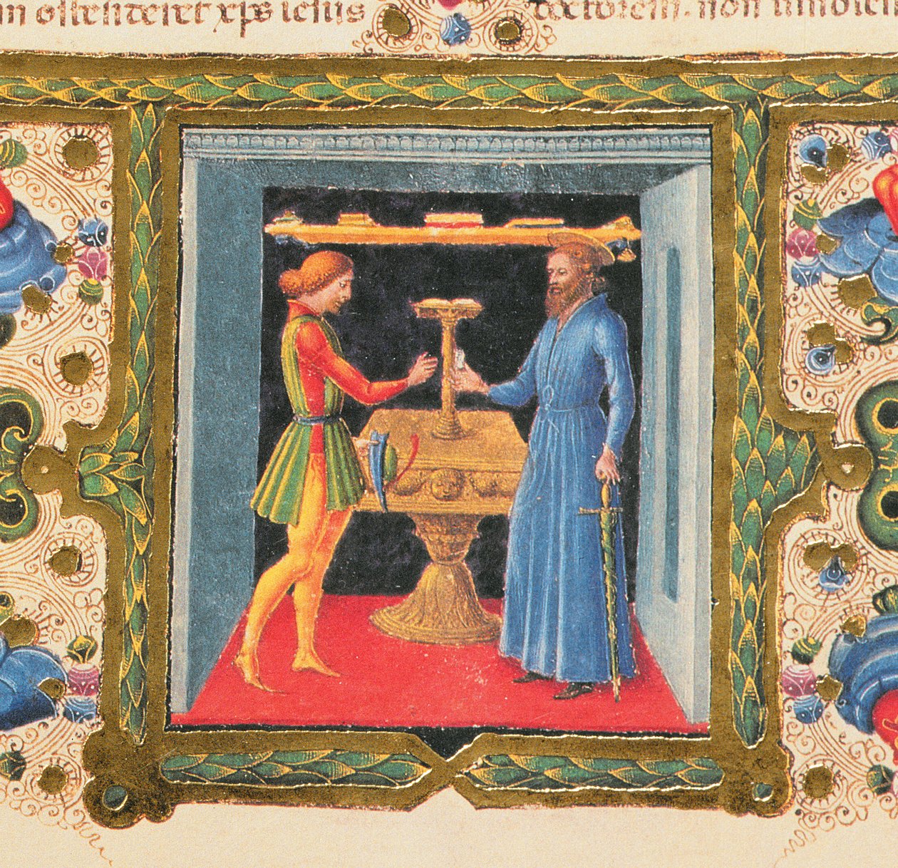 Fol.208r 圣保罗给提摩太的信，选自 Borso d