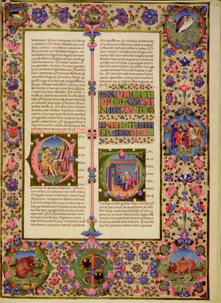 Fol.212r 托比之书，来自 Borso d