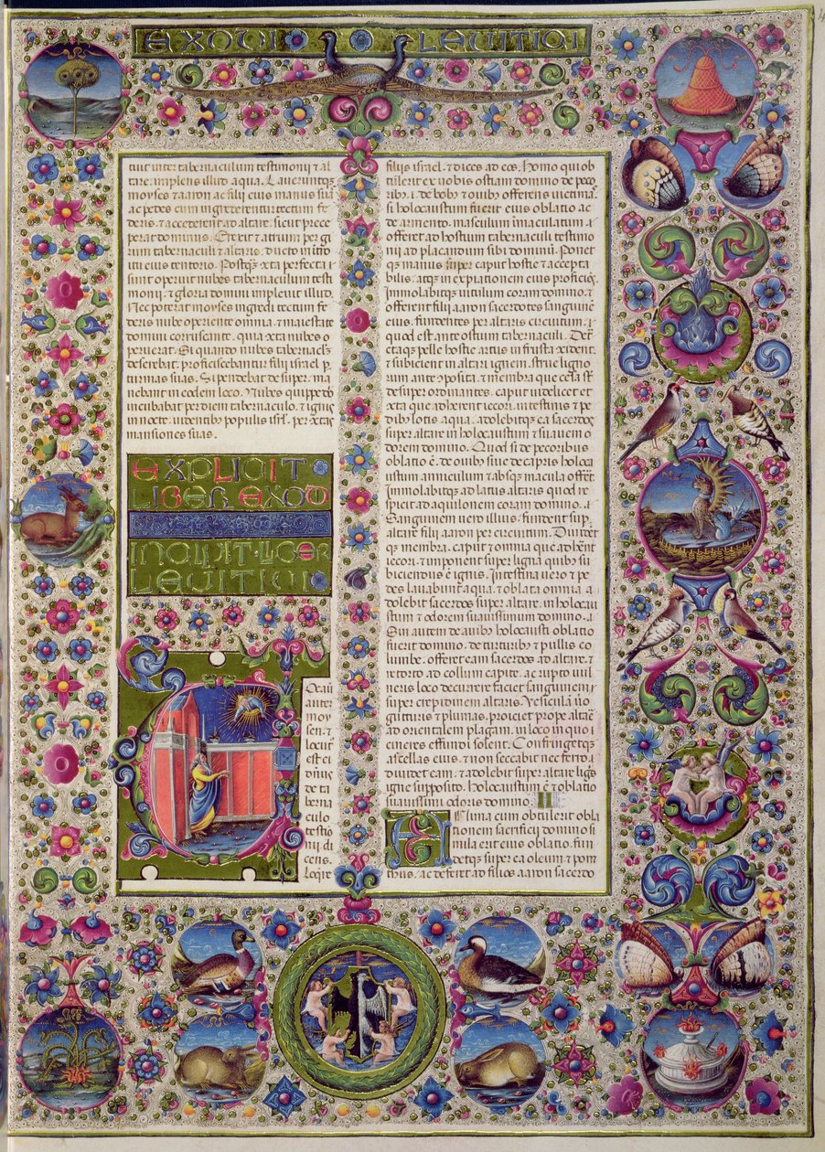 Fol.44r 利未记的开场白，来自 Borso d