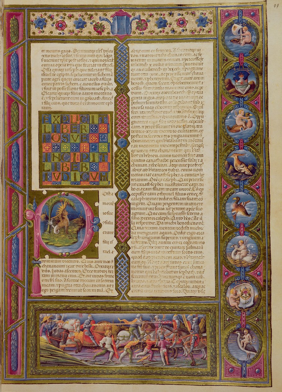 Fol.99r 《犹太人之书》的开篇语，选自 Borso d