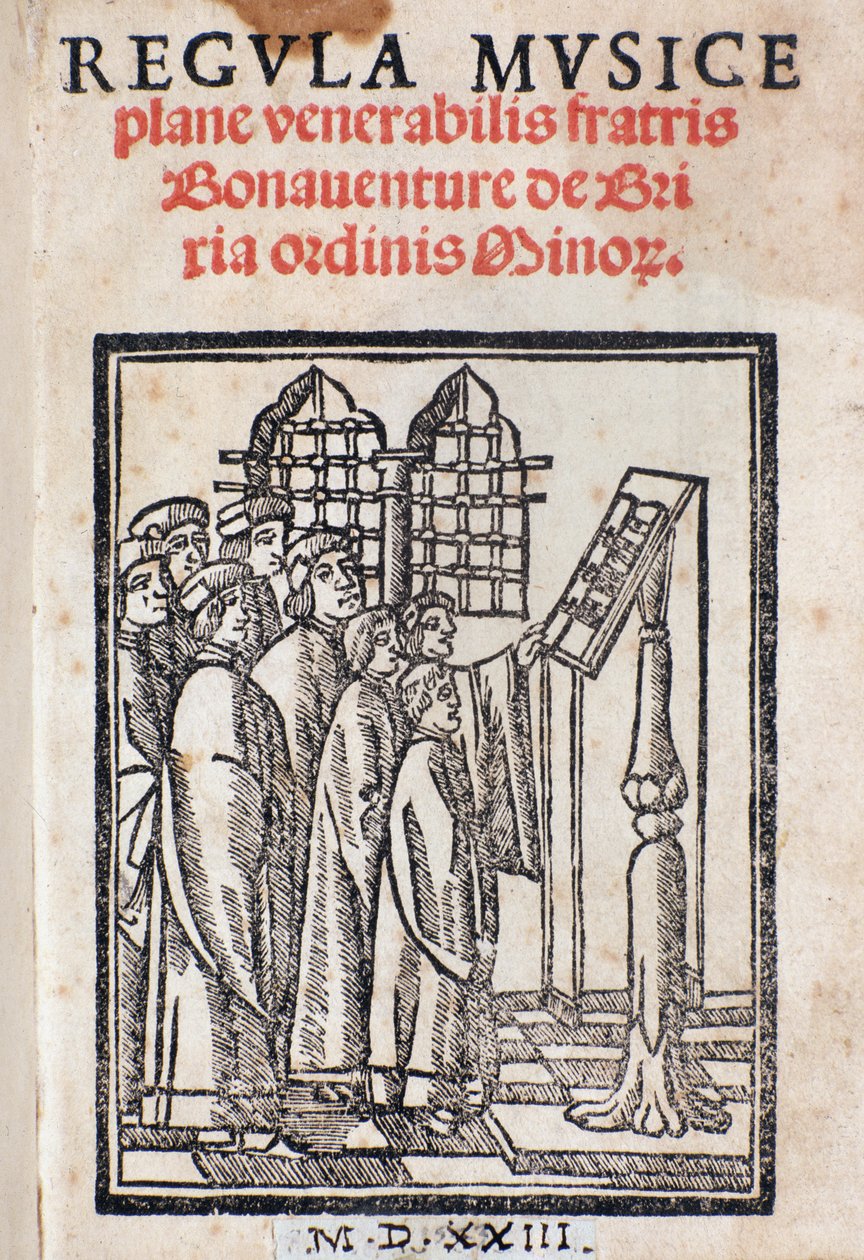 来自Bonaventura da Brescia的Regula音乐的主题（约1452-c.1517） 作者 意大利学校