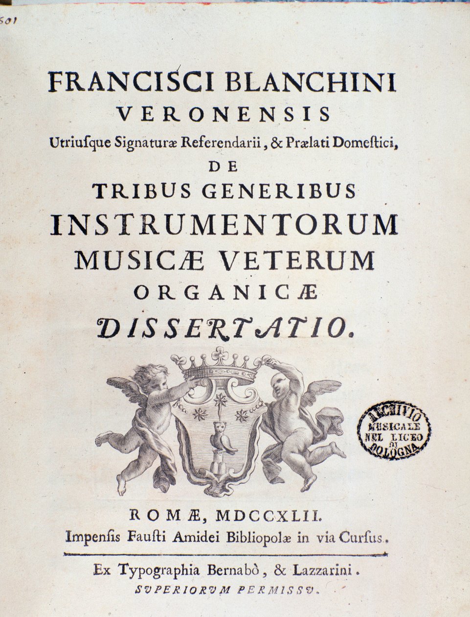 弗朗切斯科·比安基尼（Francesco Bianchini）用新乐器中的三种乐器创作“前奏曲”，“旧乐器” 作者 意大利学校