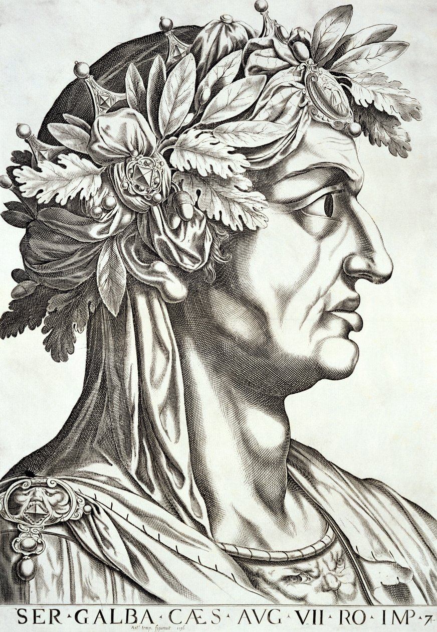 伽尔巴（3 BC-69 AD），1596 作者 意大利学校