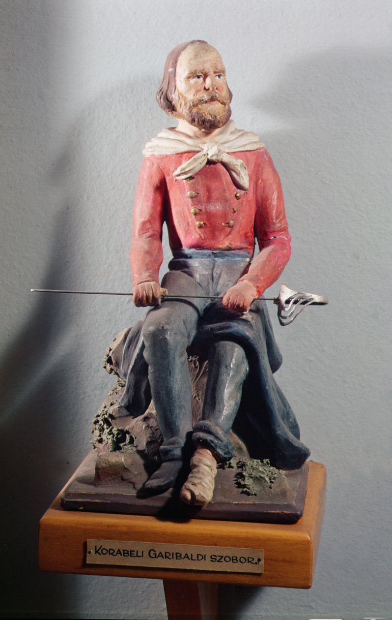 Giuseppe Garibaldi（1807-82），c.1860（彩绘兵马俑） 作者 意大利学校