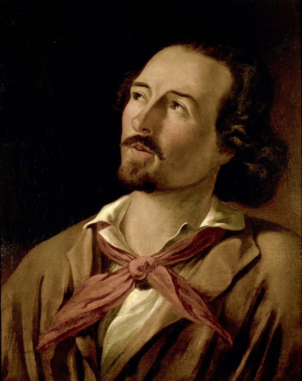 Goffredo Mameli (1827-1849) 诗人和意大利复兴运动的爱国者。 19 世纪的匿名绘画。 米兰复兴博物馆 作者 意大利学校