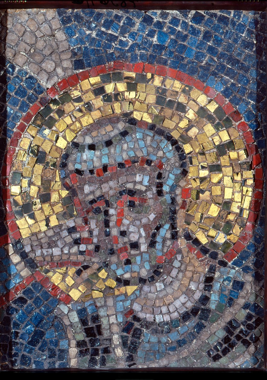 圣安布罗斯（Saint Ambrose）院长，九世纪上半叶（马赛克） 作者 意大利学校