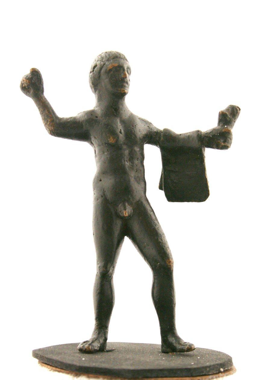 Hercules holding a tiger skin 作者 意大利学校