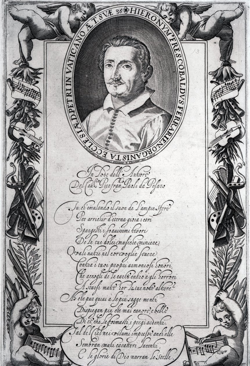 Hieronymus Frescobaldi，由Christian Sas雕刻 作者 意大利学校