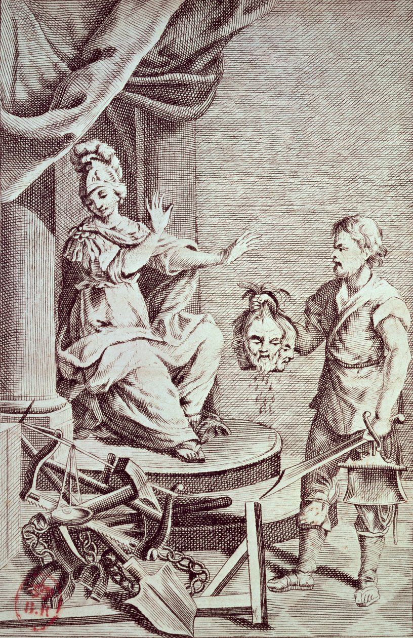 来自&39;Dei Delitti e dei Pene&39;的插图来自Cesare Bonesana（1738-94）Marquis de Beccaria 作者 意大利学校