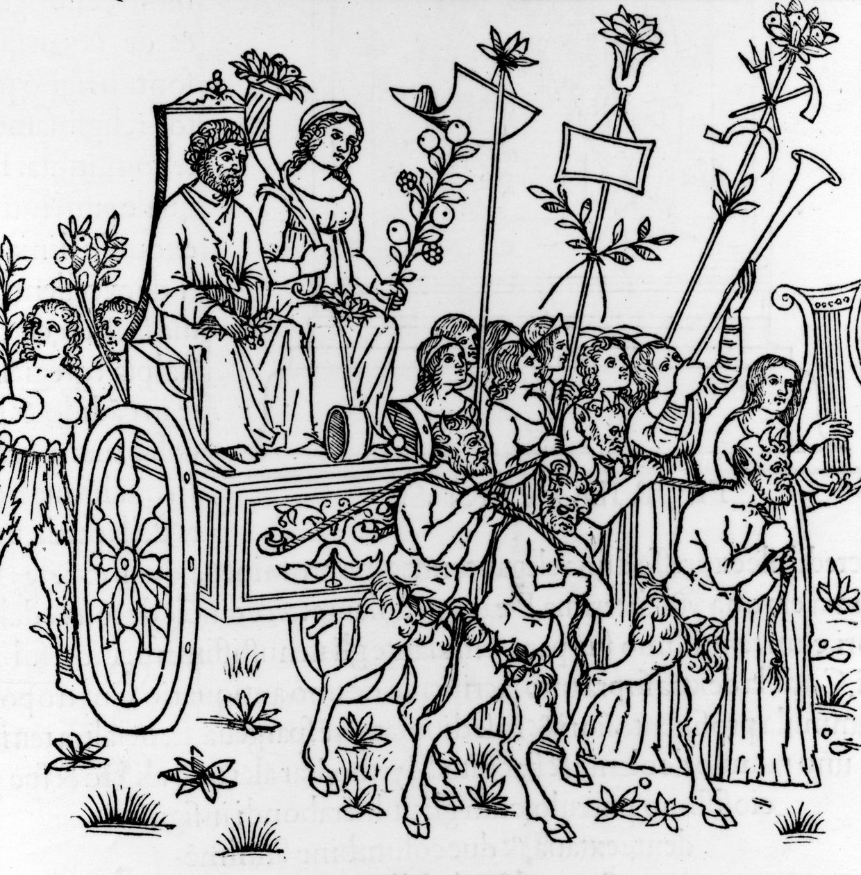 弗朗西斯科·科隆纳 (Francesco Colonna) 的《Hypnerotomachia Poliphili》插图，首次出版于 1499 年（木刻） 作者 意大利学校