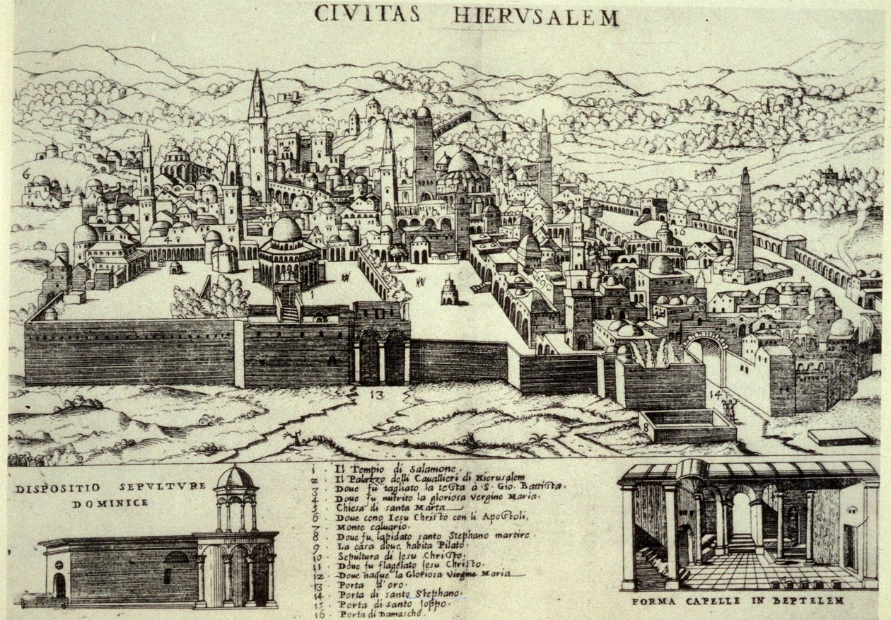 耶路撒冷，1581年 作者 意大利学校