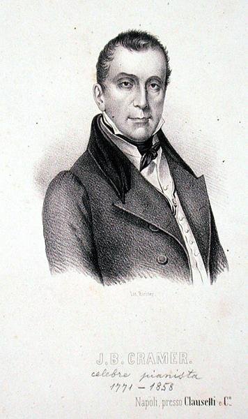 Johann Baptist Cramer (1771-1858)，由Richter刻制（雕刻）。 作者 意大利学校