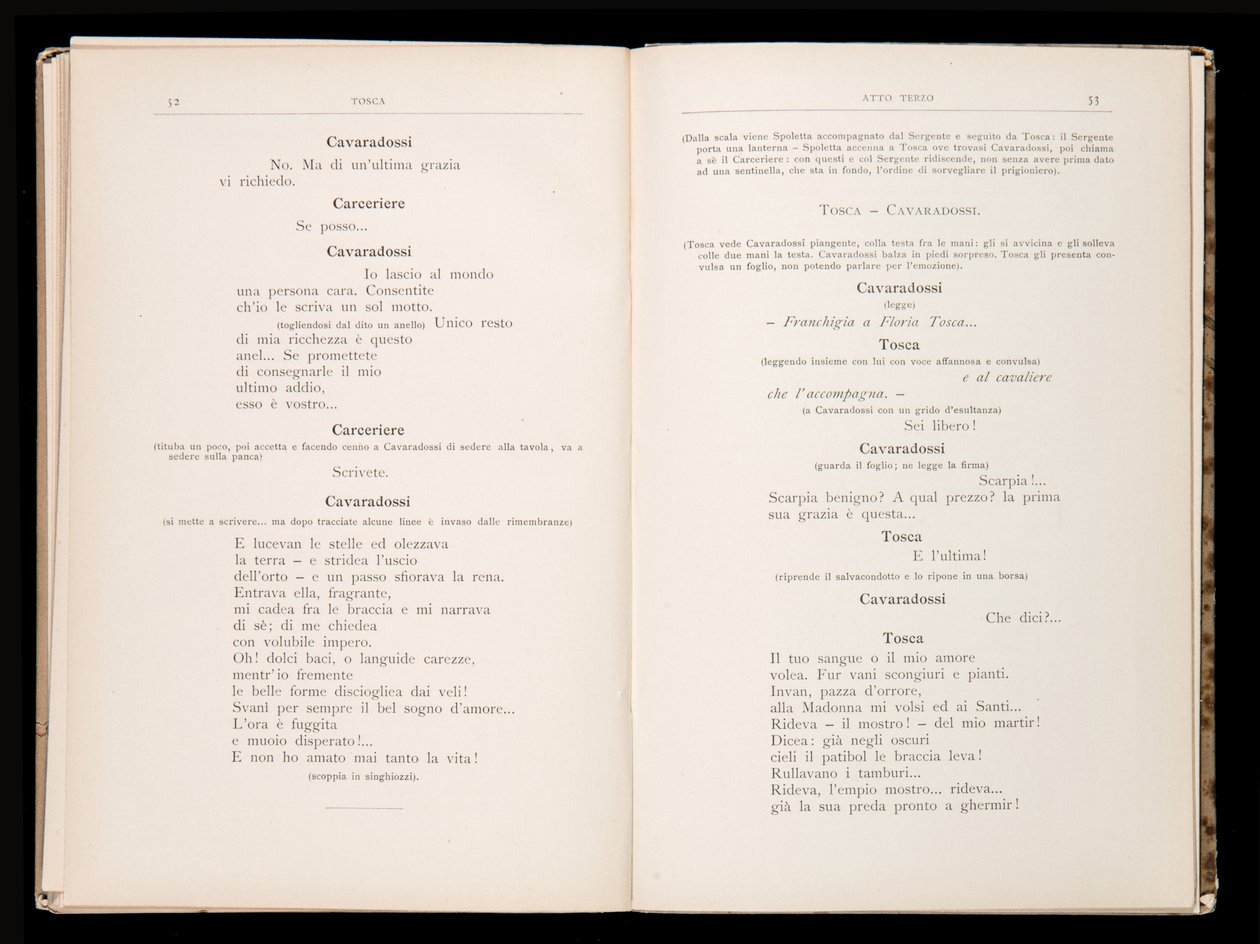 托斯卡的剧本，贾科莫·普契尼（Giacomo Puccini），意大利里科尔迪版 作者 意大利学校