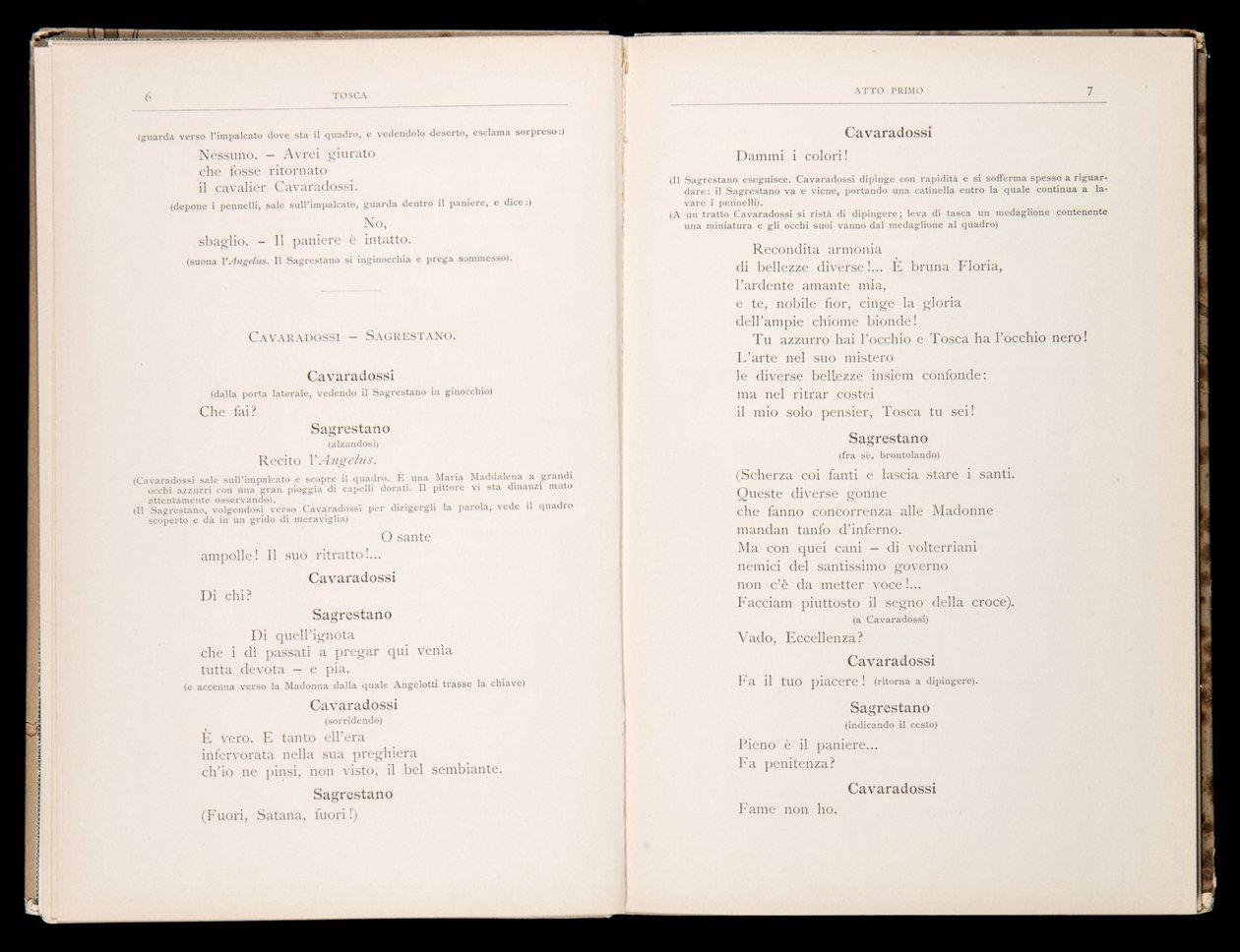 托斯卡的剧本，贾科莫·普契尼（Giacomo Puccini），意大利里科尔迪版 作者 意大利学校