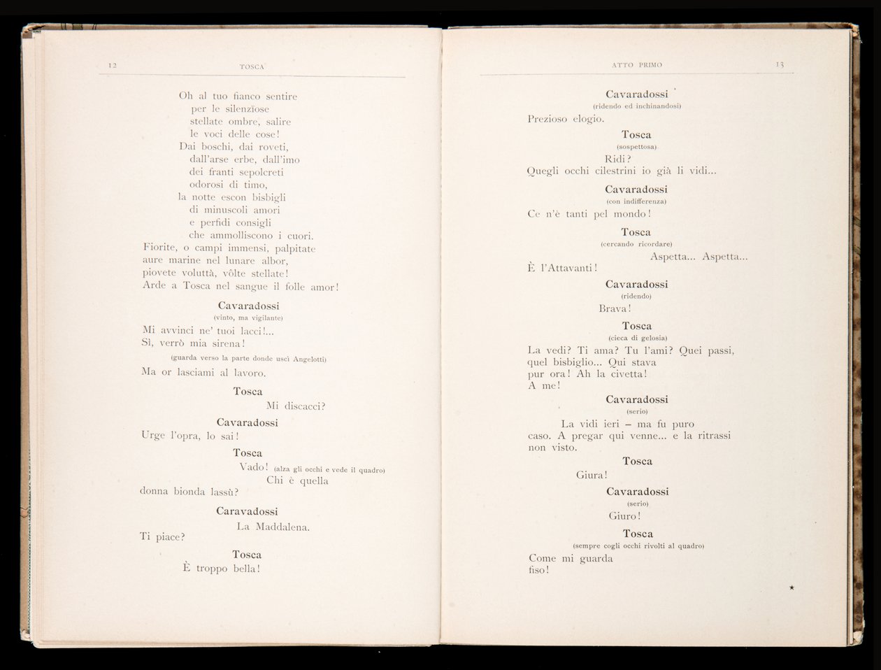 托斯卡的剧本，贾科莫·普契尼（Giacomo Puccini），意大利里科尔迪版 作者 意大利学校