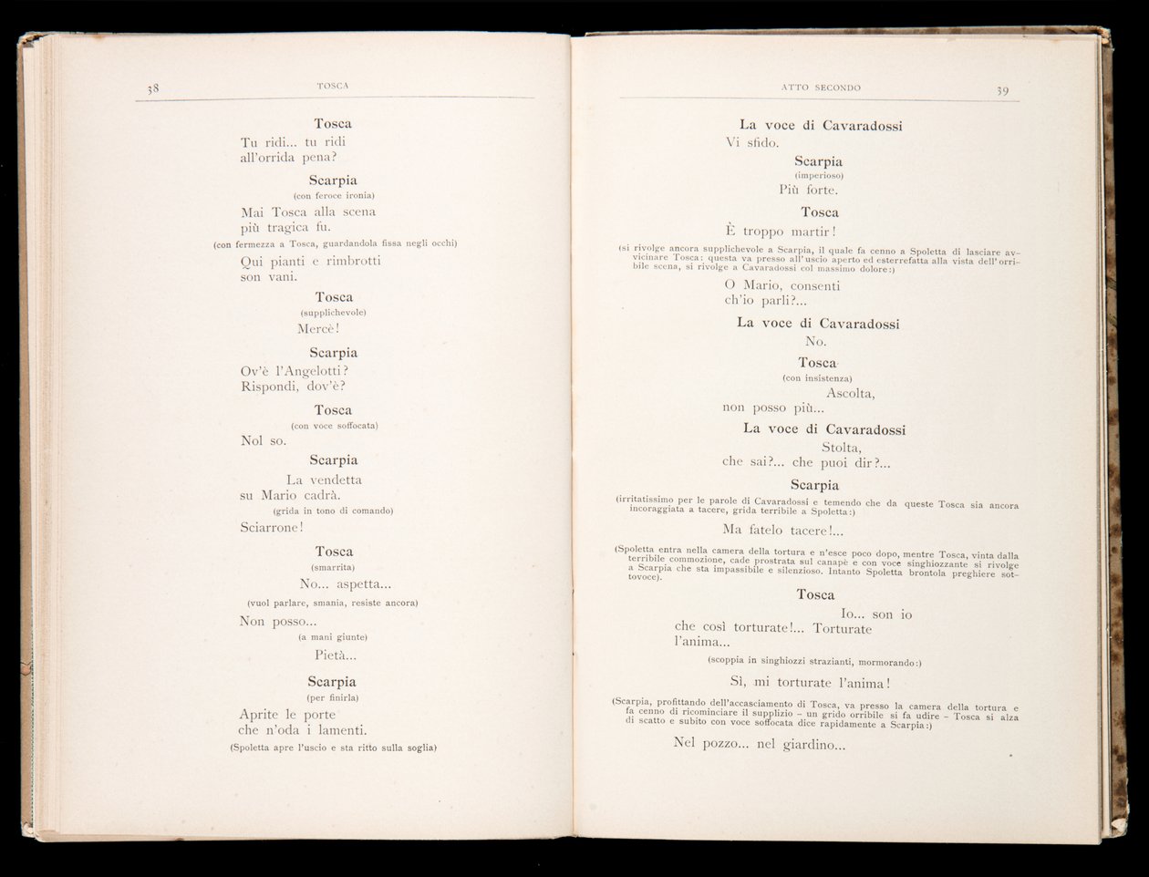 托斯卡的剧本，贾科莫·普契尼 (Giacomo Puccini)，意大利里科尔迪版 作者 意大利学校