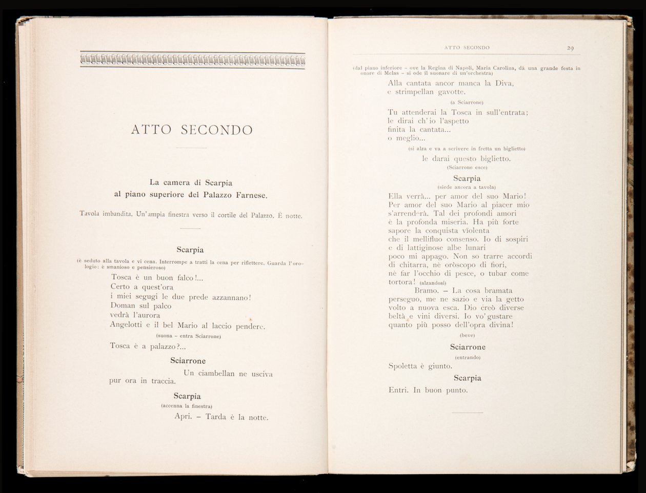 托斯卡的剧本，贾科莫·普契尼（Giacomo Puccini），意大利里科尔迪版 作者 意大利学校
