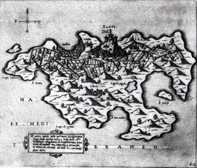 威尼斯人对抗土耳其人的堡垒--赞特岛的地图 作者 意大利学校