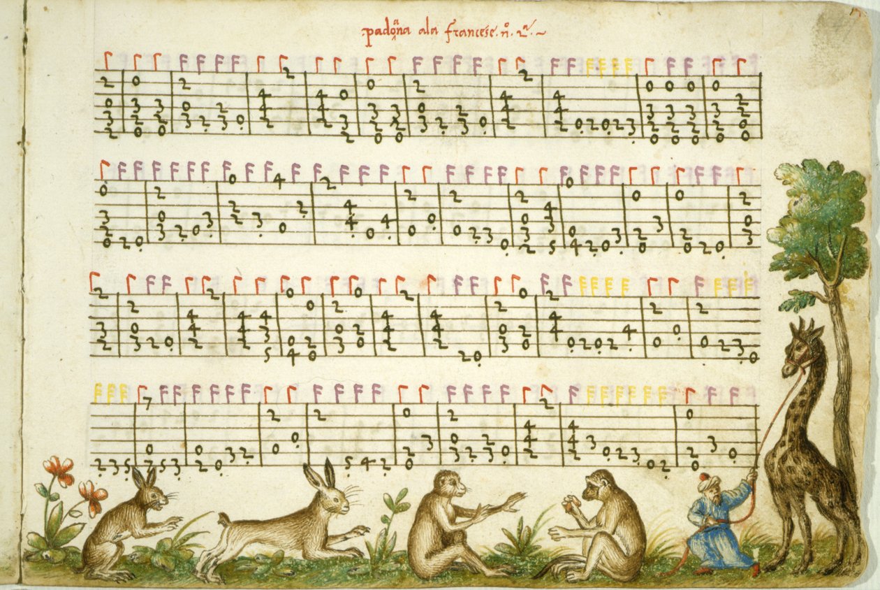 音乐表来自Mesost Compositione Vincenzo Capirola由Vincenzo Capirola创作（1474-1548） 作者 意大利学校