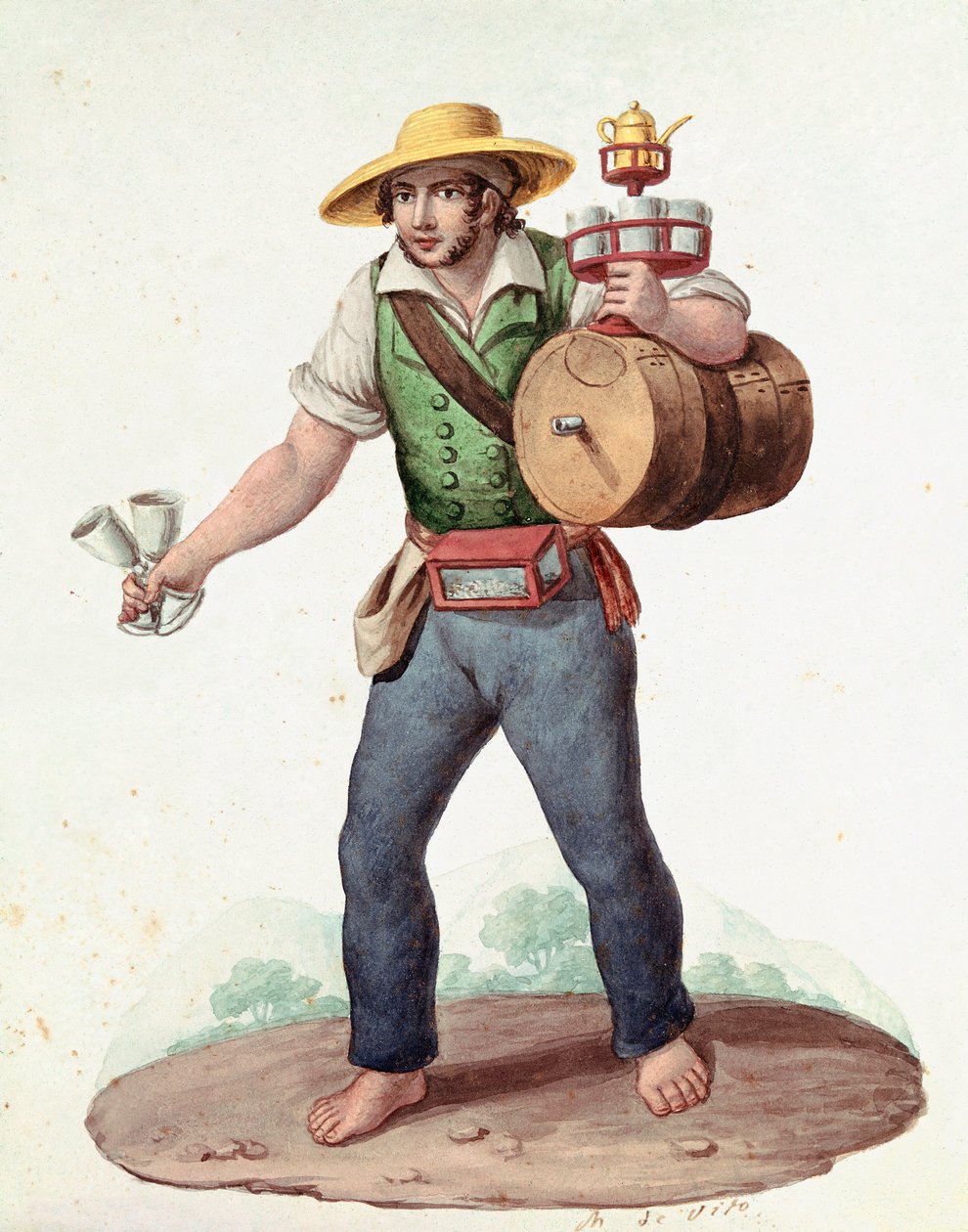 那不勒斯的小计量器：le vendant ambulant d