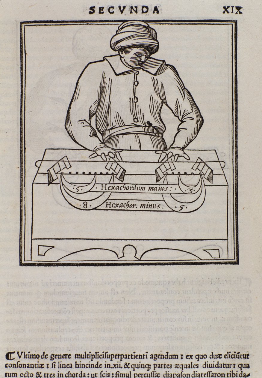 来自理论音乐的页面由Lodovico Fogliani（1475？-1542）（或Ludovico Foliani）理论家音乐剧 作者 意大利学校