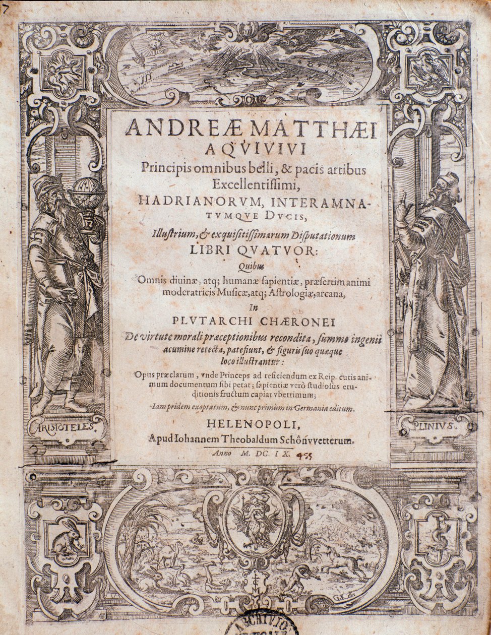 页面取自 Andrea Matteo Acquaviva 的美丽综合原则 作者 意大利学校