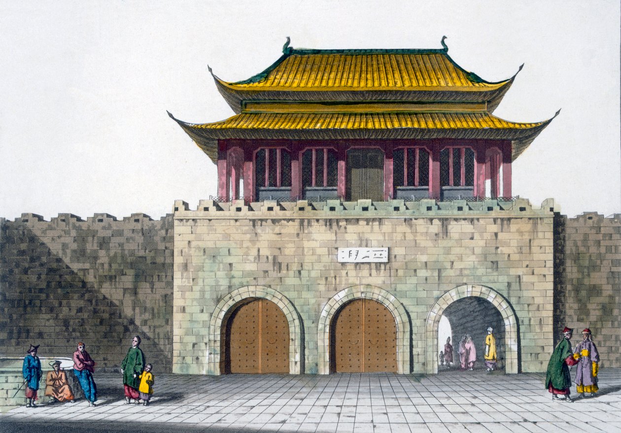 南京宝塔，1820年代至30年代 作者 意大利学校