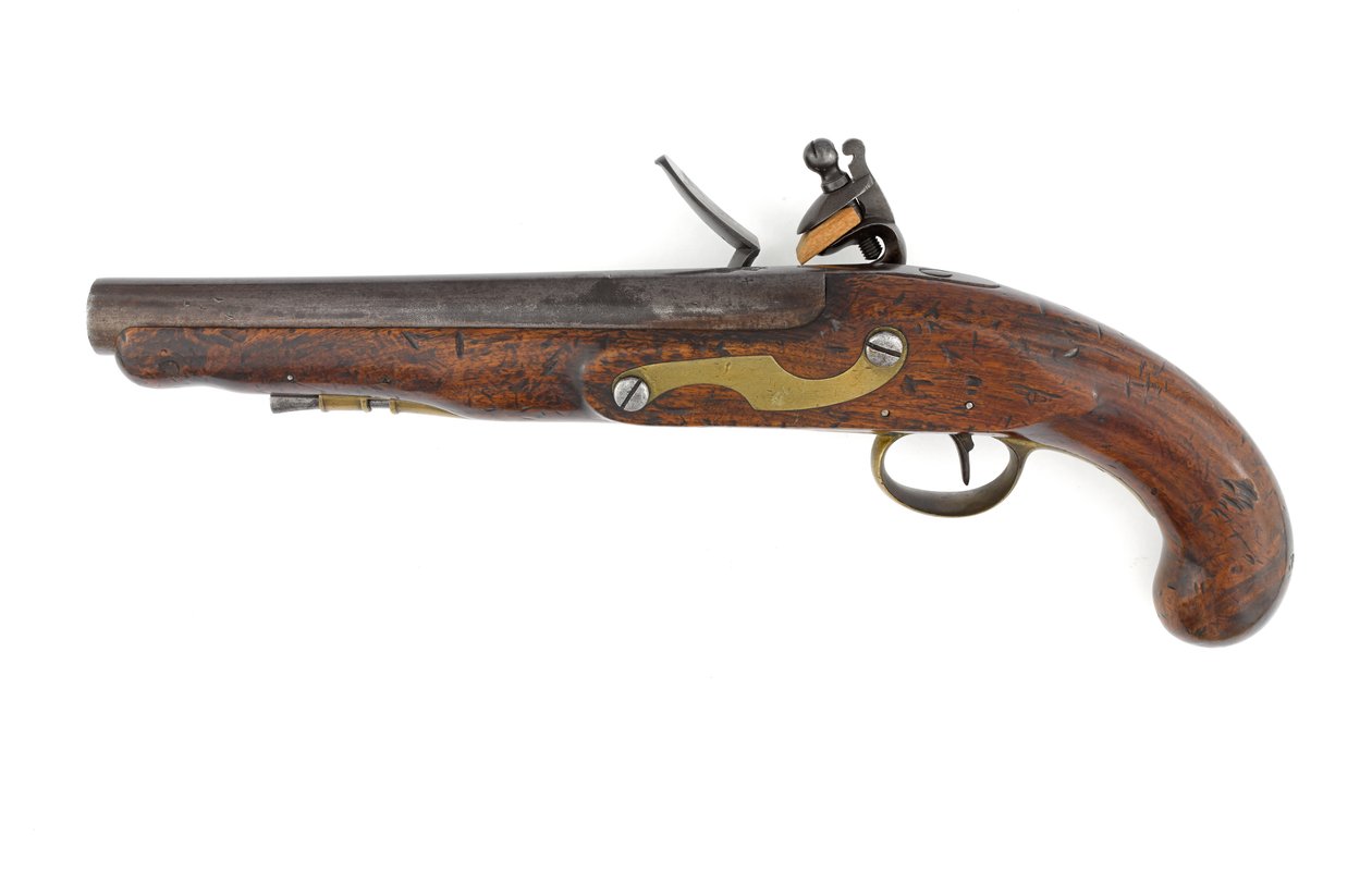 Pattern 1796 flintlock pistol for heavy dragoons, variation with ramrod pipe and Ordnance pattern lock, c.1800 (pistol, flintlock, pattern 1796 heavy dragoon) 作者 意大利学校