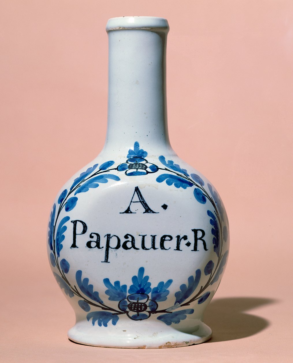 阿片剂药用罐子A. Papauer R.，c.1700（陶瓷） 作者 意大利学校