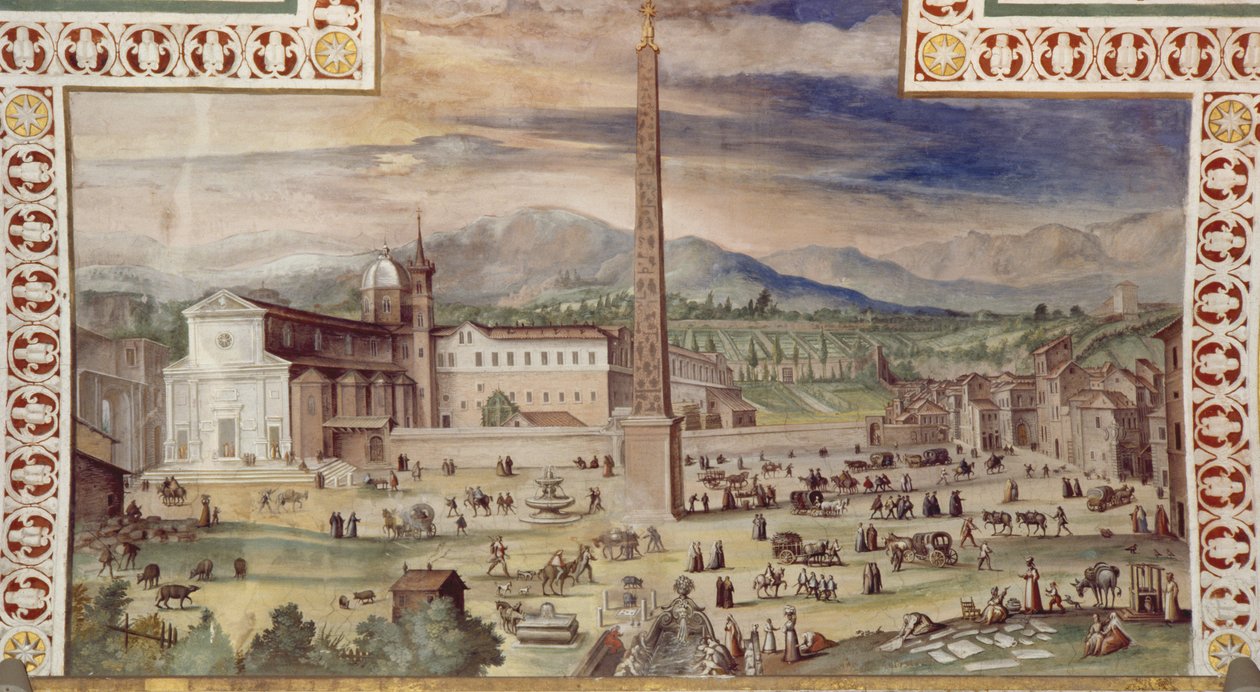 Piazza del Popolo，罗马 作者 意大利学校