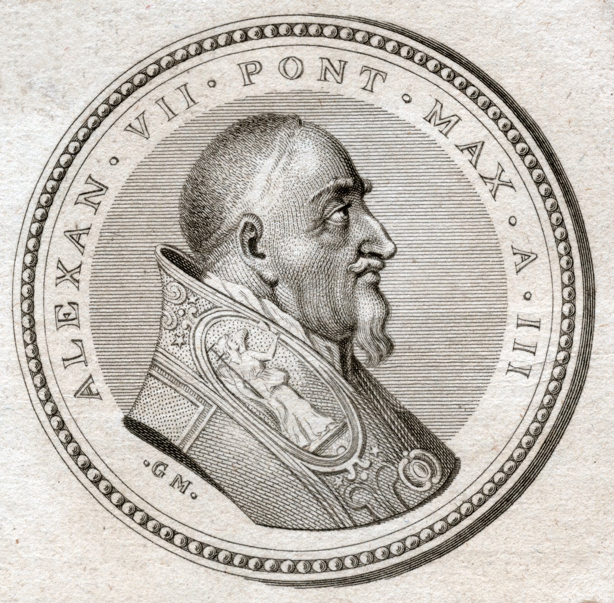 Pope Alexander VII. (engraving 作者 意大利学校