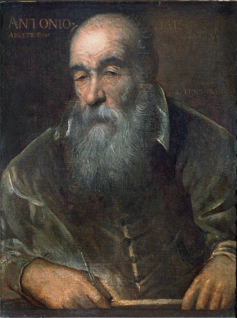 Antonio da Ponte的肖像（1512-97）（建造了里亚托桥） 作者 意大利学校