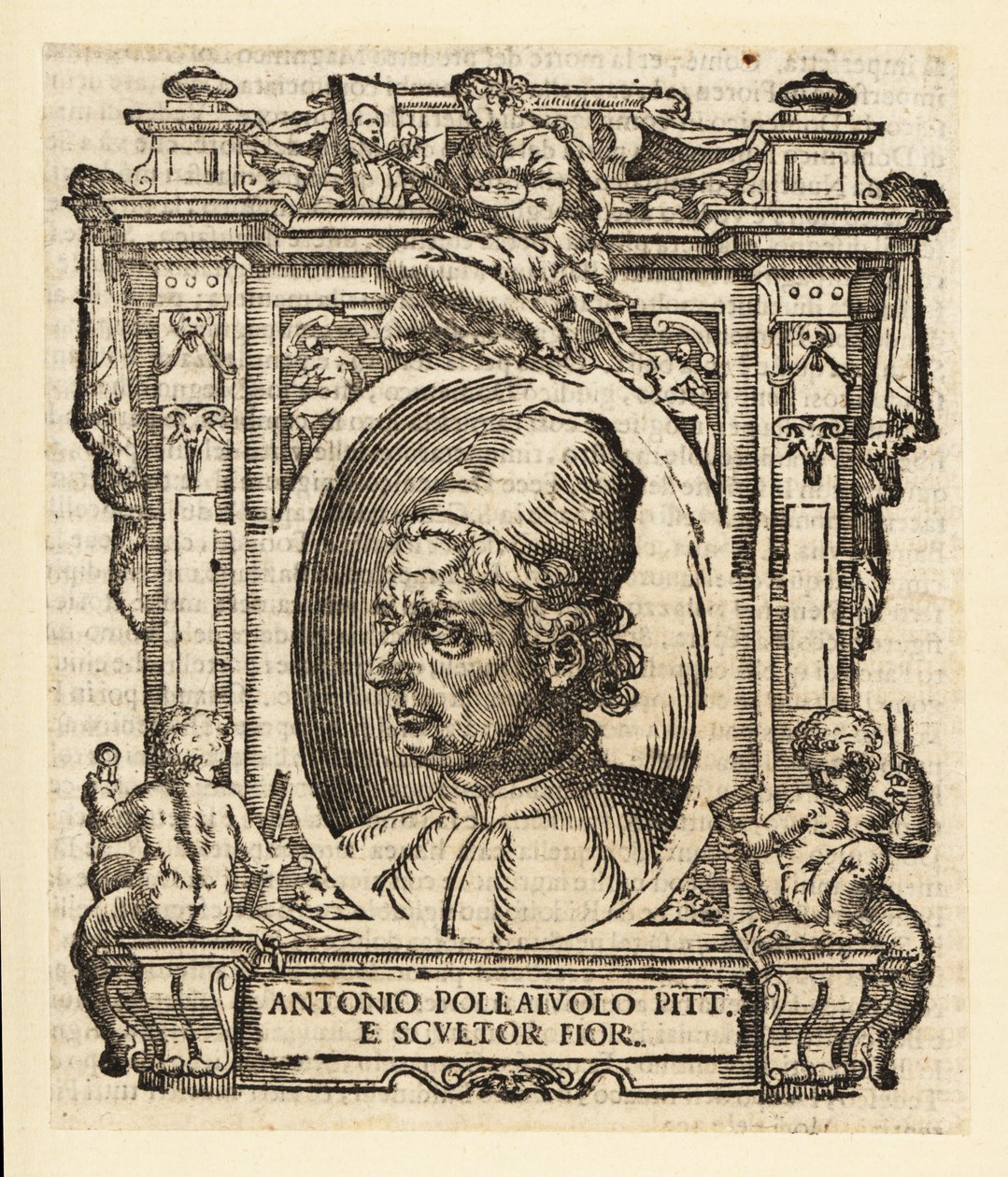 Antonio del Pollaiuolo 的肖像，意大利画家、雕塑家、雕刻家和文艺复兴时期的金匠，来自佛罗伦萨，大约 1429-1498 年 作者 意大利学校