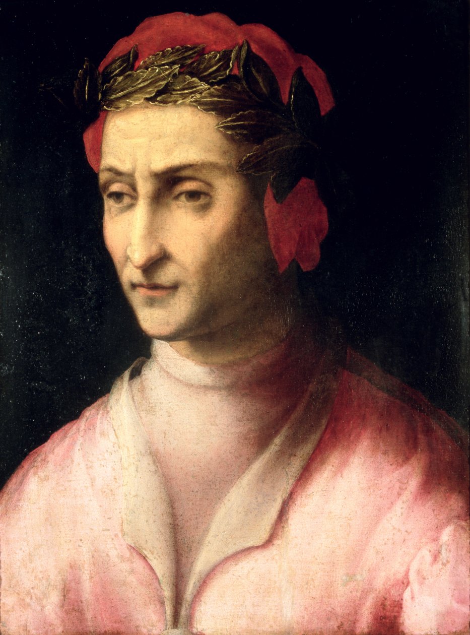 Dante Alighieri的肖像（1265-1321） 作者 意大利学校