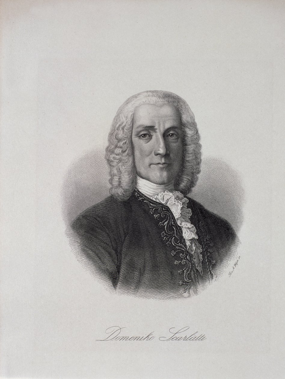 多梅尼科斯卡拉蒂的肖像（1686-1757） 作者 意大利学校