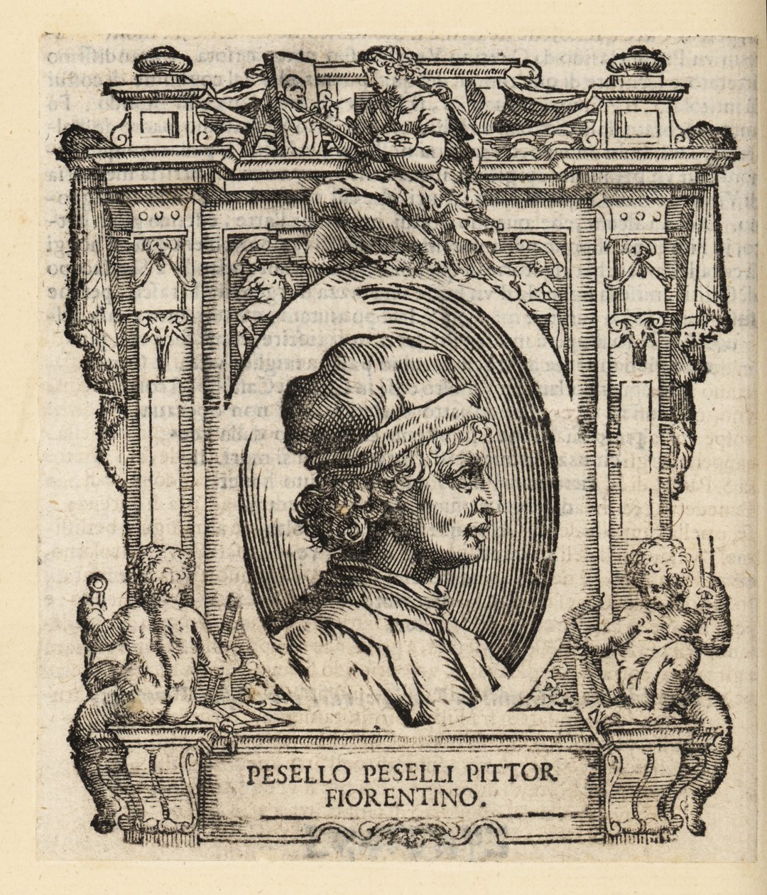 佛罗伦萨意大利画家弗朗切斯科·佩塞利诺 (Francesco Pesellino) 的肖像 作者 意大利学校