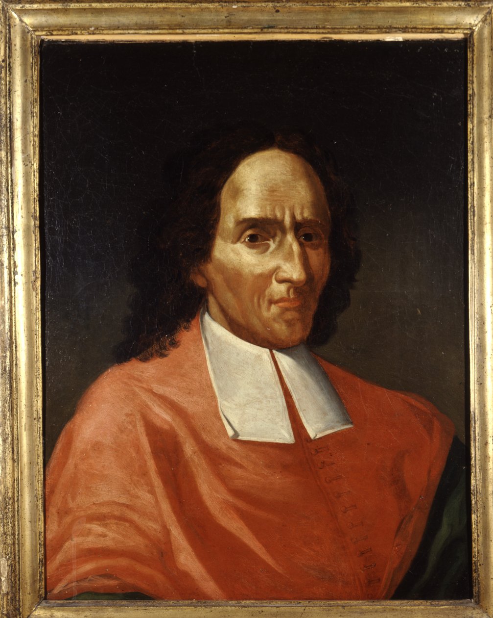 Giambattista Vico (1668-1744) 的肖像，历史学家、法学家和哲学家。 也称为乔瓦尼、吉安·巴蒂斯塔、让·巴蒂斯特或让-巴蒂斯特。 17世纪绘画。 罗马国家罗马博物馆。 作者 意大利学校