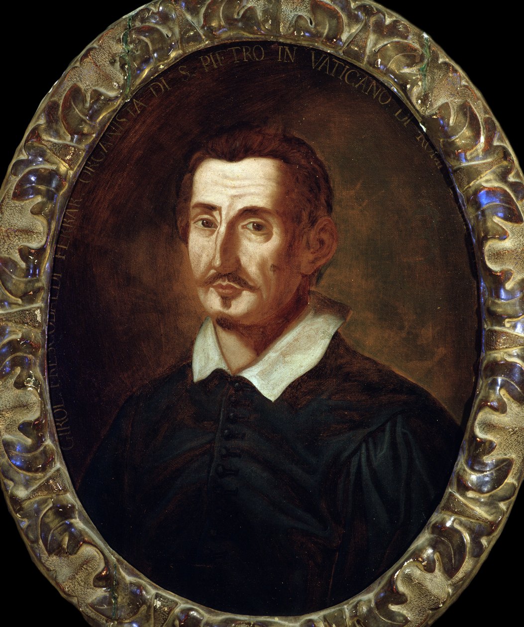 Girolamo Frescobaldi（1583-1643）意大利作曲家的画像 作者 意大利学校