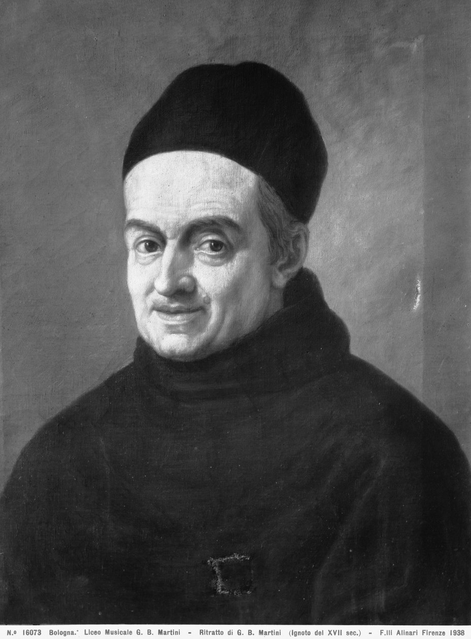 Padre Martini的肖像，1765年 作者 意大利学校