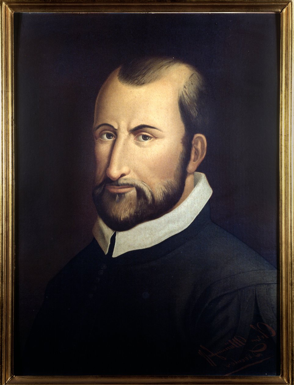 来自Palestrina（1525-1594）的意大利作曲家Giovanni Pierluigi的肖像。 作者 意大利学校