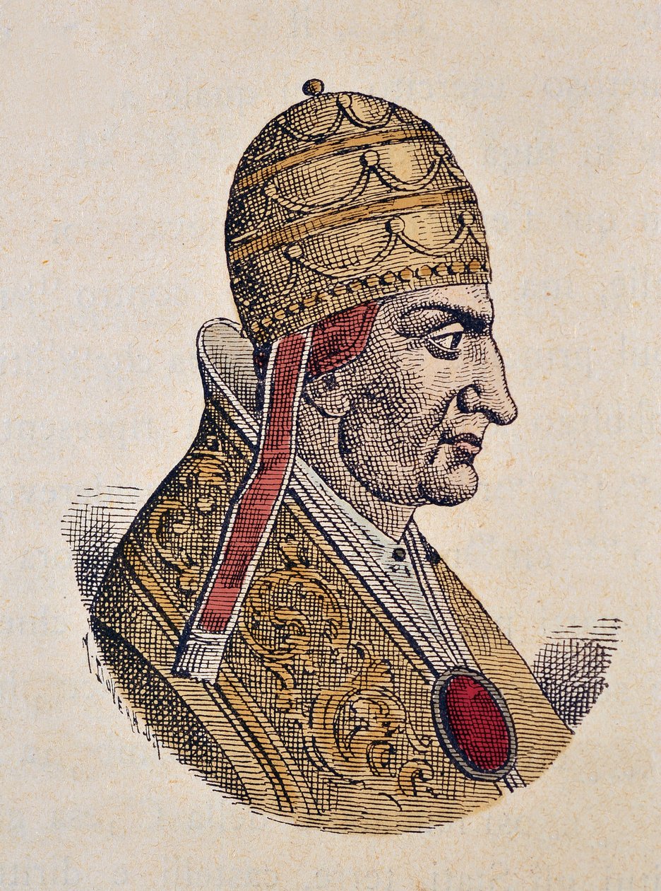 Portrait of the Pope Benoit IX (benedetto, Benedict or Benedictus) (1032-1044) 作者 意大利学校