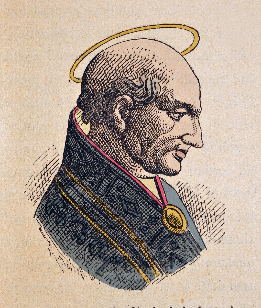 教皇 Damase Ier 的肖像（Damasus，Damaso）（366-384） 作者 意大利学校