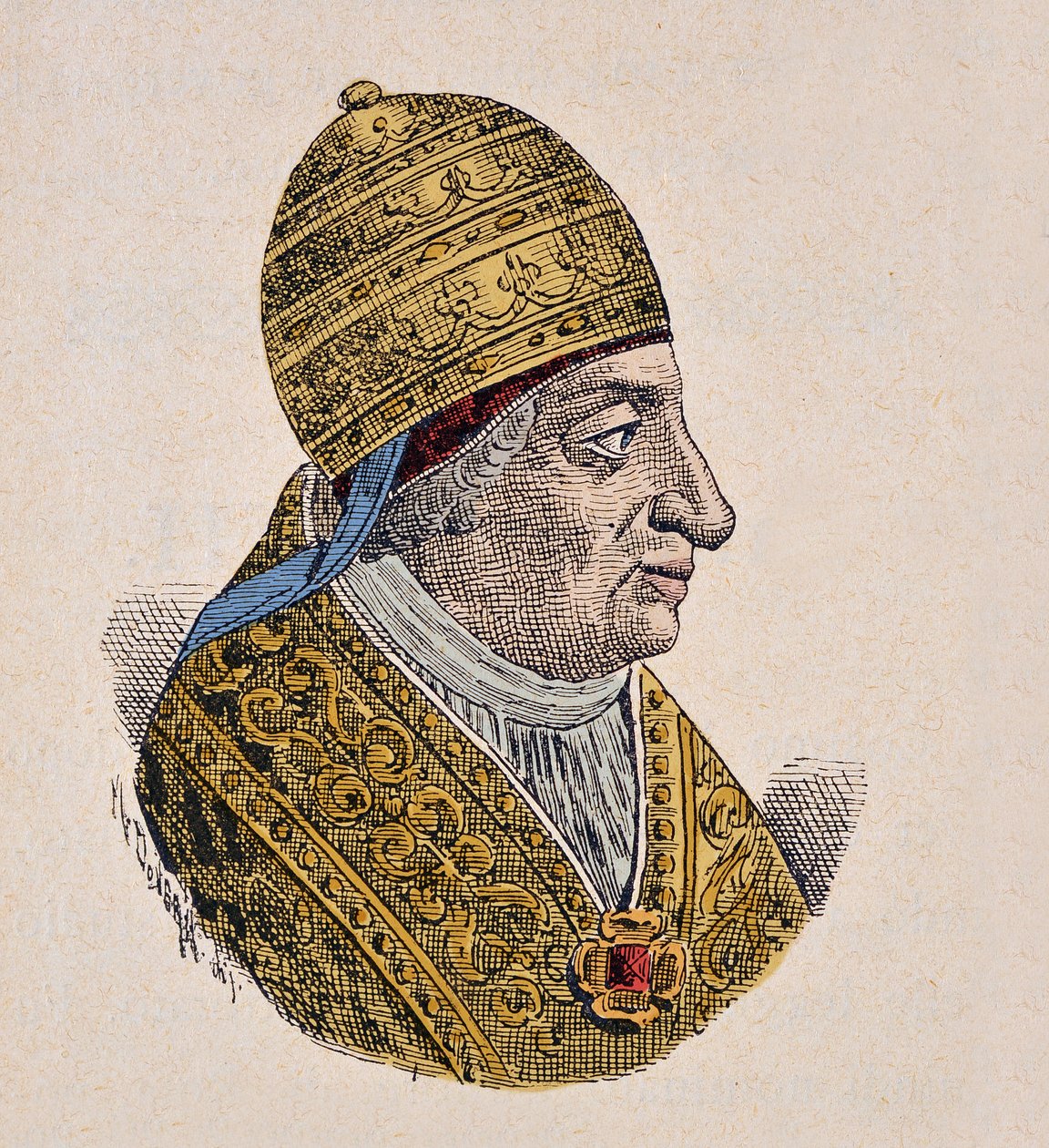 教皇肖像 7 (Innocenz Innocent III) (1404-1406) 作者 意大利学校