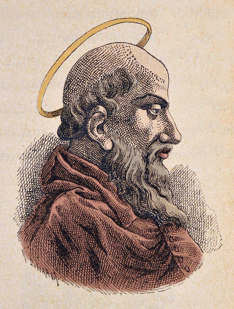 教皇 Sixte Ier 的肖像（Xyste 或 Sixtus 或 sisto I）（115-125） 作者 意大利学校