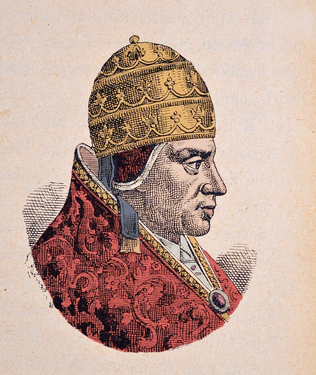 Portrait of the Pope Urbain VI (Urban or Urbanus or Urbano) (1378-1389) 作者 意大利学校
