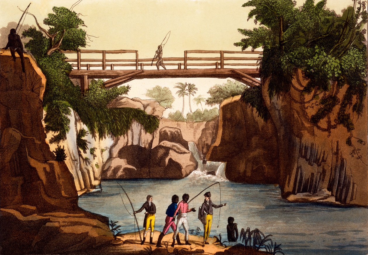 River Roccie在San Benedetto附近，马达加斯加岛，从服装...由Giulio Ferrario，c.1820s-30s 作者 意大利学校