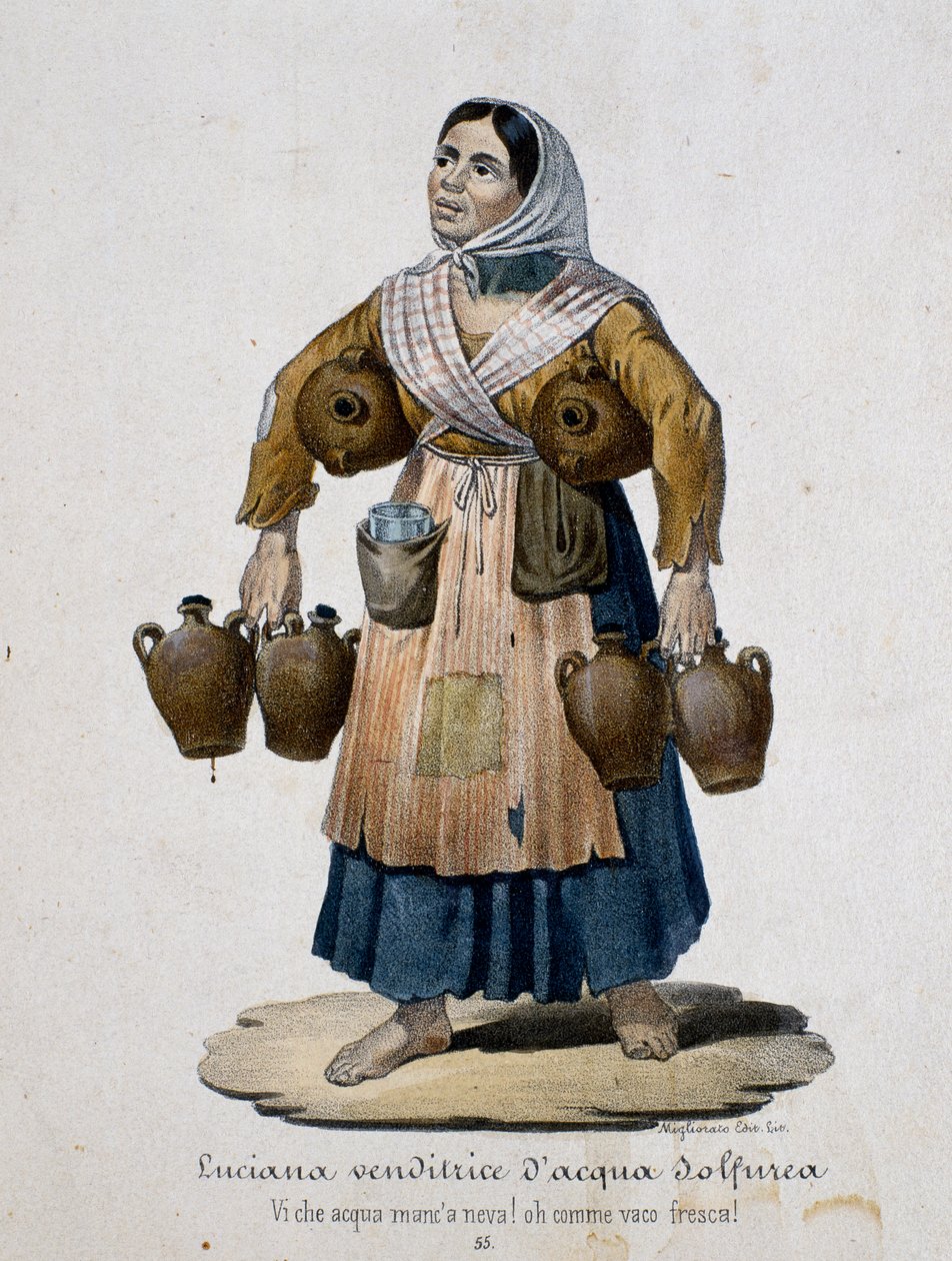 Seller of sulphurous water, Italy 作者 意大利学校