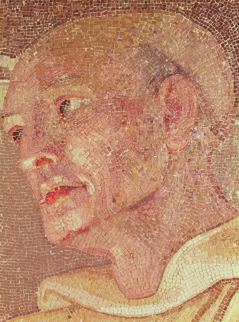 St. Bernard of Clairvaux (c.1090-1153) from the Crypt of St. Peter (mosaic) (detail)   1416517   zh       chinese Successfully Translated  Original: Dangerous animals (colour litho) Translat: Dangerous animals (colour litho) 1431344 zh chinese Successfully 作者 意大利学校