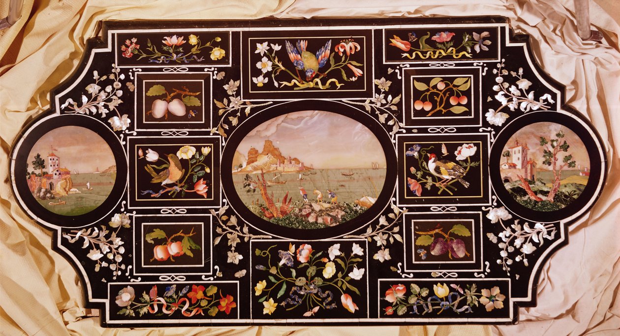 桌面（pietra dura） 作者 意大利学校