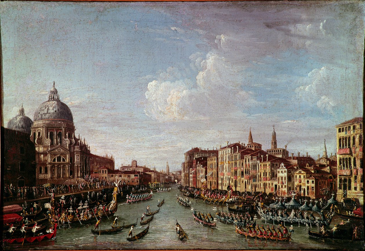 The Bucentaurus (Bucentoro) to San Nicolo a Venice This is probably the Doge Alvise IV Mocenigo (1763-1778) during the Ascension celebrations. Anonymous painting of the 18th century. Venice, Correr Museum 作者 意大利学校